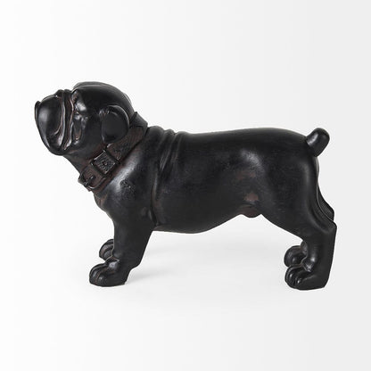 Mercana - Hugo 5L x 13W Black Resin Bulldog - 57799 view 2