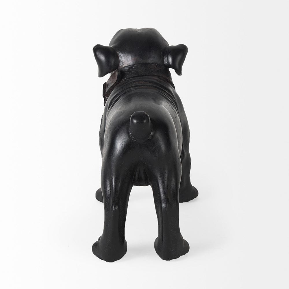 Mercana - Hugo 5L x 13W Black Resin Bulldog - 57799 view 4