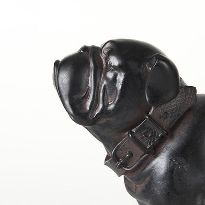 Mercana - Hugo 5L x 13W Black Resin Bulldog - 57799 view 7