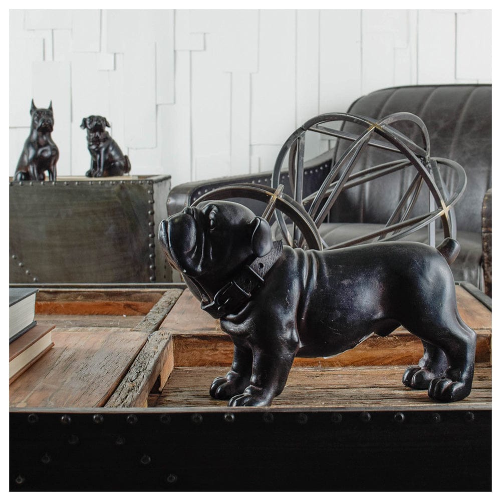 Mercana - Hugo 5L x 13W Black Resin Bulldog - 57799 view 10
