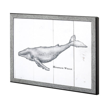 Mercana - Humpback Whale by Mercana Studio a Hand Embellished Textured Framed Art Print - 13563 view 2