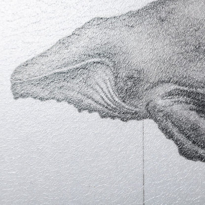 Mercana - Humpback Whale by Mercana Studio a Hand Embellished Textured Framed Art Print - 13563 view 6