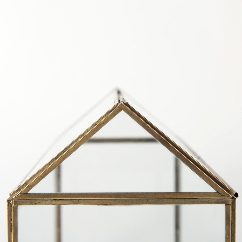 Mercana - Hutt 16L x 6W x 9H Gold Glass Terrarium Box - 68827 view 7