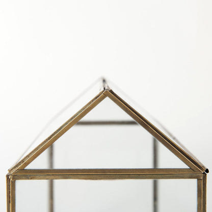 Mercana - Hutt 16L x 6W x 9H Gold Glass Terrarium Box - 68827 view 7