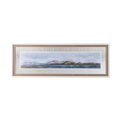 Mercana - Icelandic Seascape by Jonathan Klassen Hand Embellished Textured Framed Art Print Matted under Glass - 13761 view 1