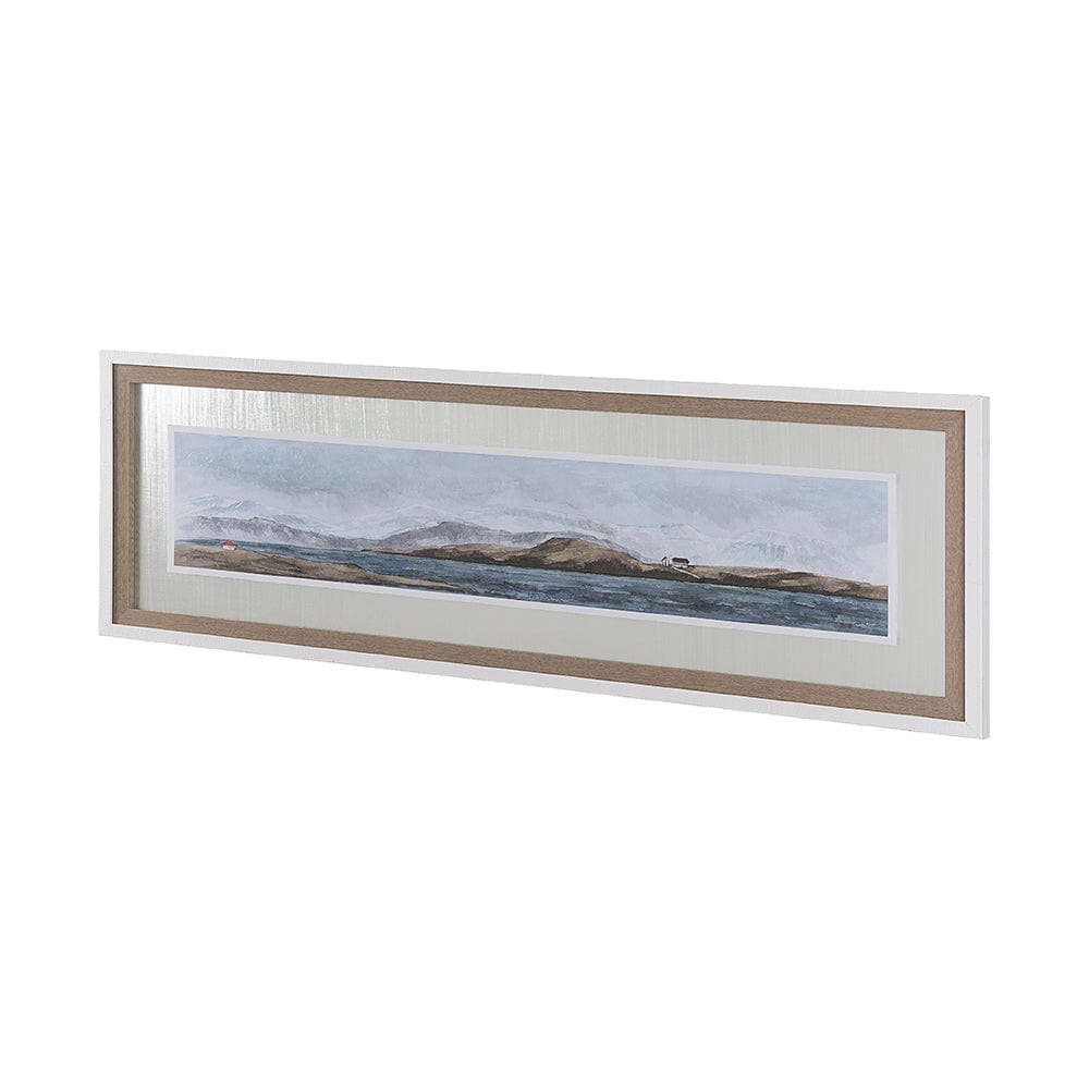 Mercana - Icelandic Seascape by Jonathan Klassen Hand Embellished Textured Framed Art Print Matted under Glass - 13761 view 2