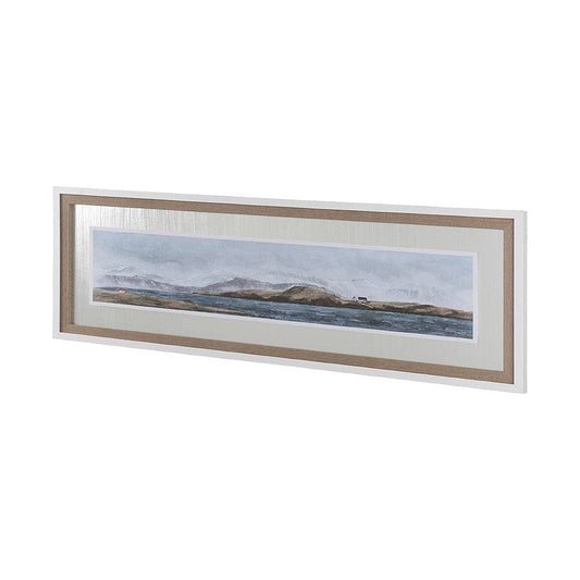 Mercana - Icelandic Seascape by Jonathan Klassen Hand Embellished Textured Framed Art Print Matted under Glass - 13761 view 2