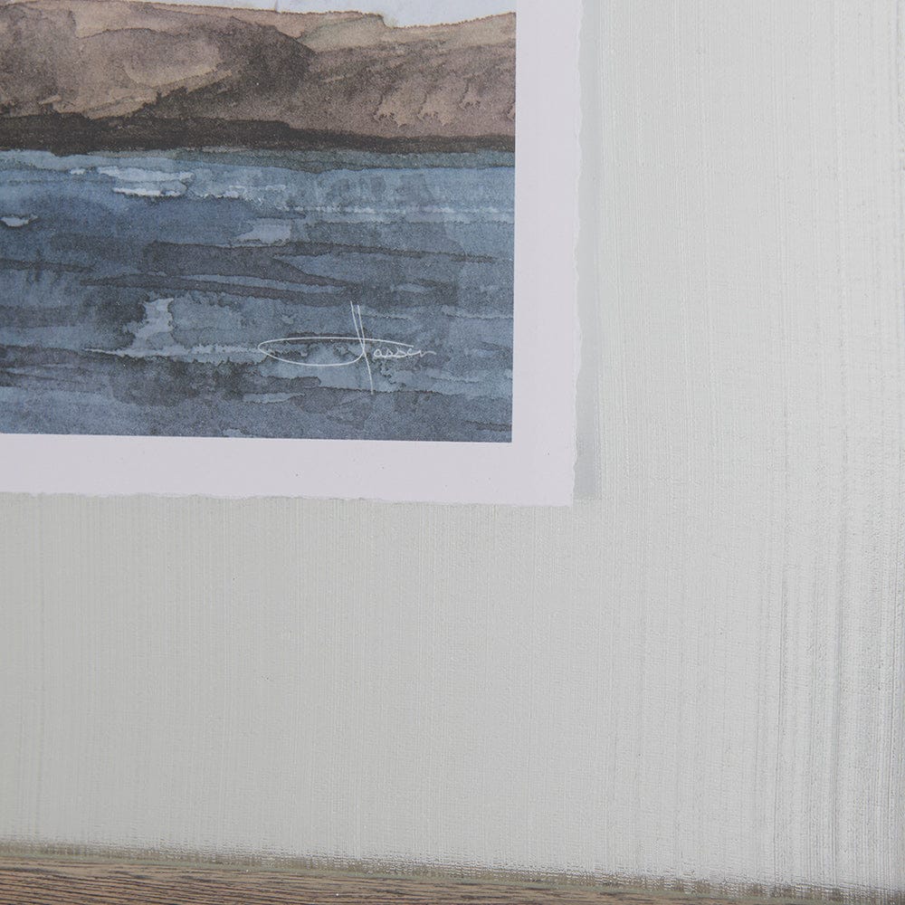 Mercana - Icelandic Seascape by Jonathan Klassen Hand Embellished Textured Framed Art Print Matted under Glass - 13761 view 6
