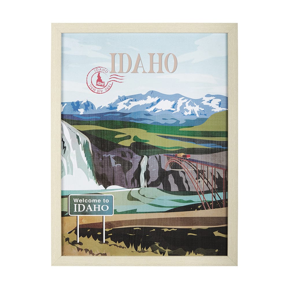Mercana - Idaho Go USA L by Mercana Studio a Hand Embellished Decograph Framed Art Print - 14666 view 1