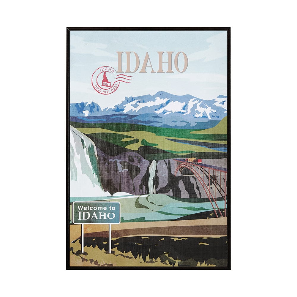 Mercana - Idaho Go USA SM by Mercana Studio a Hand Embellished Decograph Framed Art Print - 14665 view 1