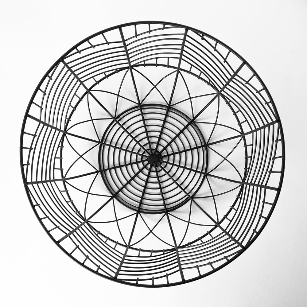 Mercana - Idris Black Metal Geometric Mesh Bowls (Set of 2) - 68949_CLOSEOUT view 4
