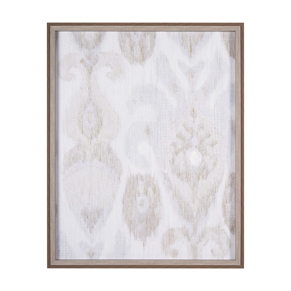 Mercana - Ikat Patterns I by Silvia Krause a Hand Embellished Textured Framed Art Print - 14918 view 1