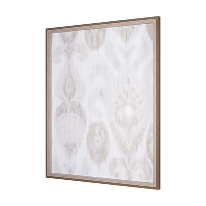 Mercana - Ikat Patterns I by Silvia Krause a Hand Embellished Textured Framed Art Print - 14918 view 2