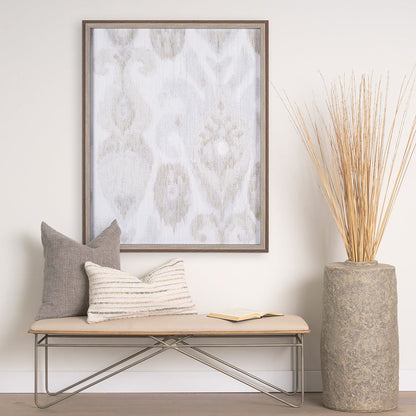 Mercana - Ikat Patterns I by Silvia Krause a Hand Embellished Textured Framed Art Print - 14918 view 8