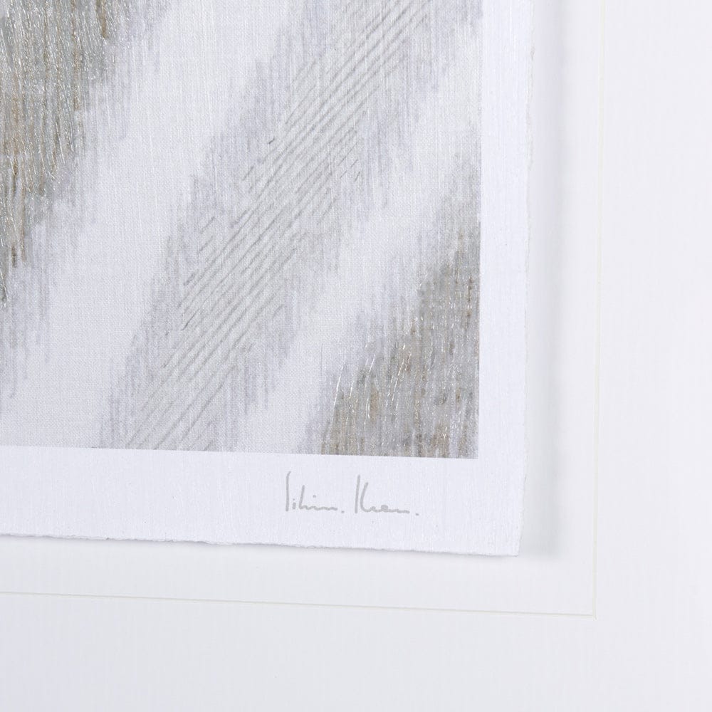 Mercana - Ikat Patterns III by Silvia Krause a Hand Embellished Textured Framed Art Print Matted under Glass - 14919 view 6