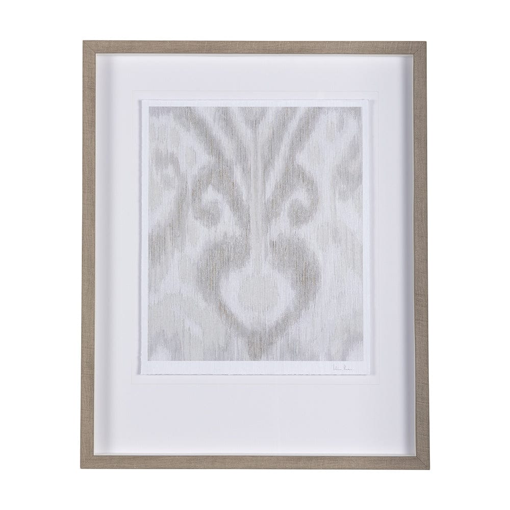 Mercana - Ikat Patterns V by Silvia Krause a Hand Embellished Textured Framed Art Print Matted under Glass - 14921 view 1