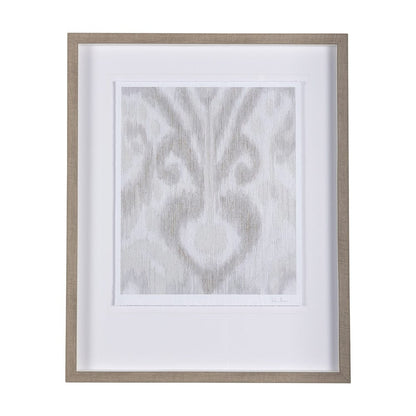 Mercana - Ikat Patterns V by Silvia Krause a Hand Embellished Textured Framed Art Print Matted under Glass - 14921 view 1