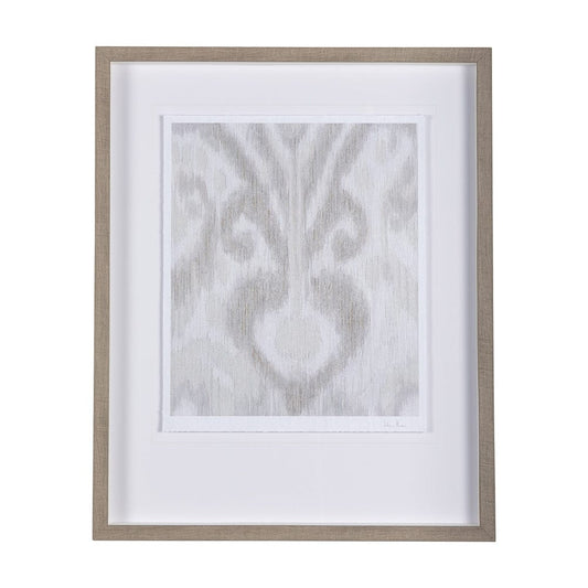 Mercana - Ikat Patterns V by Silvia Krause a Hand Embellished Textured Framed Art Print Matted under Glass - 14921 view 1