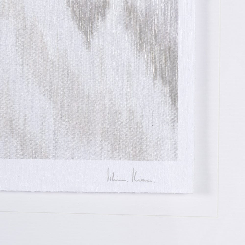 Mercana - Ikat Patterns VI by Silvia Krause a Hand Embellished Textured Framed Art Print Matted under Glass - 14922 view 6
