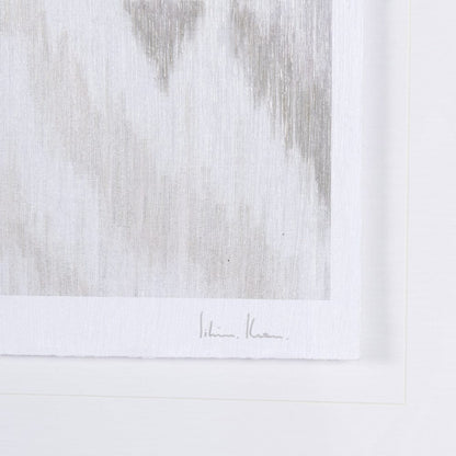 Mercana - Ikat Patterns VI by Silvia Krause a Hand Embellished Textured Framed Art Print Matted under Glass - 14922 view 6