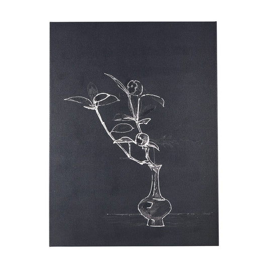 Mercana - Ikebana Dark I by Mercana Studio a Hand Embellished Textured Canvas - 102447-L view 1
