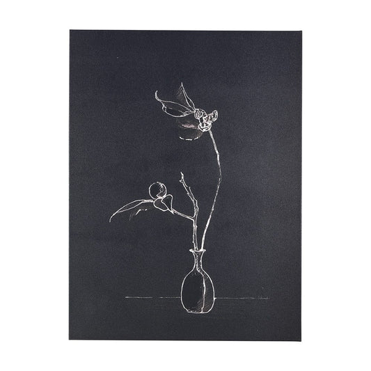 Mercana - Ikebana Dark II by Mercana Studio a Hand Embellished Textured Canvas - 102448-L view 1