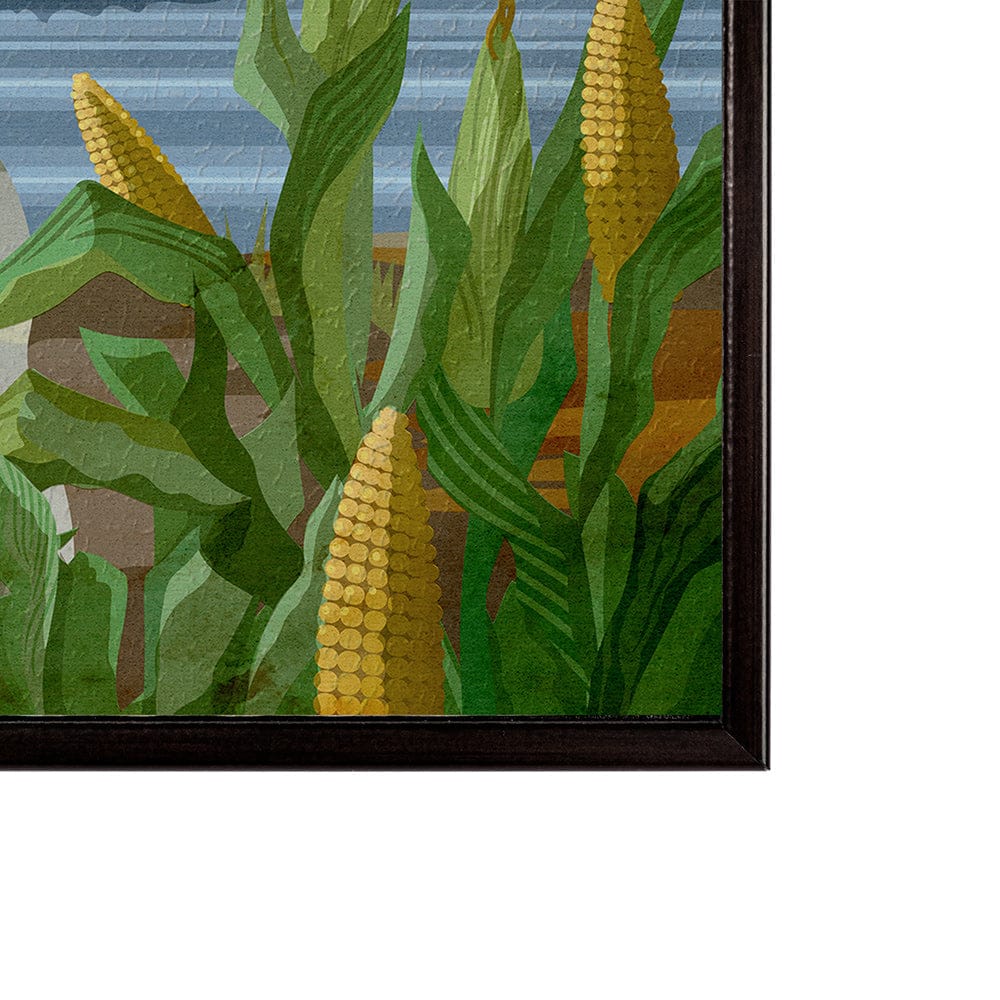 Mercana - Illinois Go USA SM by Mercana Studio a Hand Embellished Decograph Framed Art Print - 15115 view 3