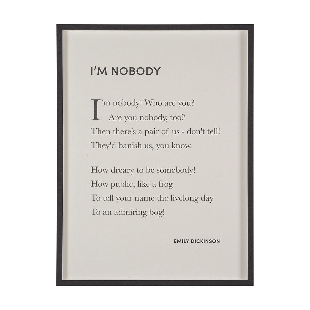Mercana - I'm Nobody by Mercana Studio a Hand Embellished Framed Art Print Matted under Glass - 15549 view 1