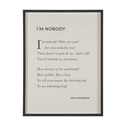 Mercana - I'm Nobody by Mercana Studio a Hand Embellished Framed Art Print Matted under Glass - 15549 view 1