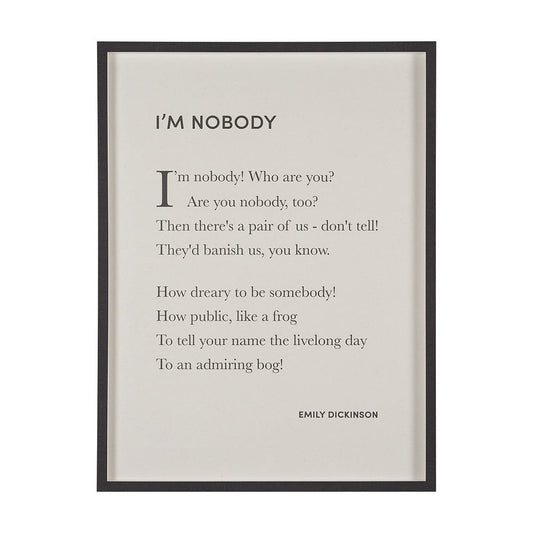 Mercana - I'm Nobody by Mercana Studio a Hand Embellished Framed Art Print Matted under Glass - 15549 view 1