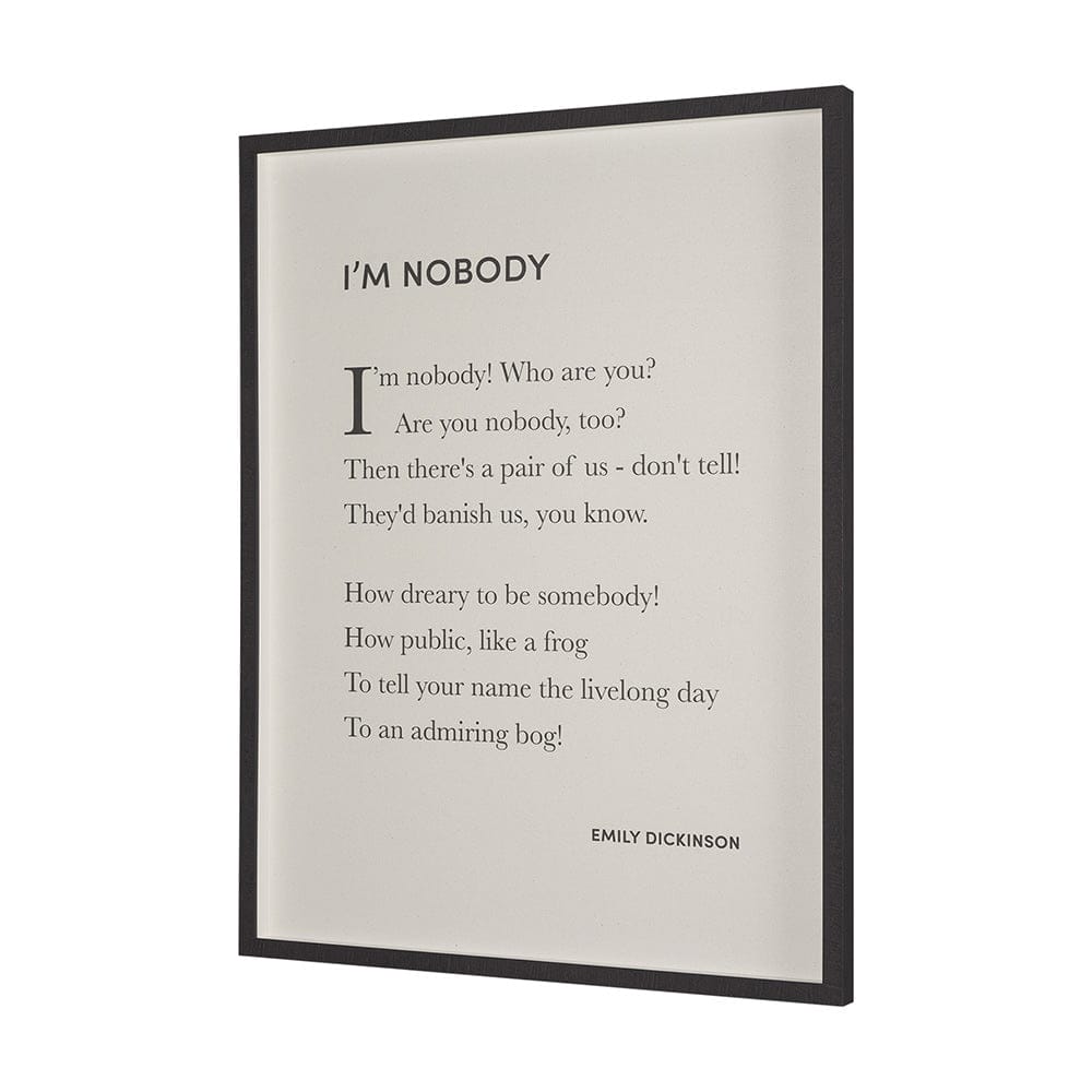 Mercana - I'm Nobody by Mercana Studio a Hand Embellished Framed Art Print Matted under Glass - 15549 view 2