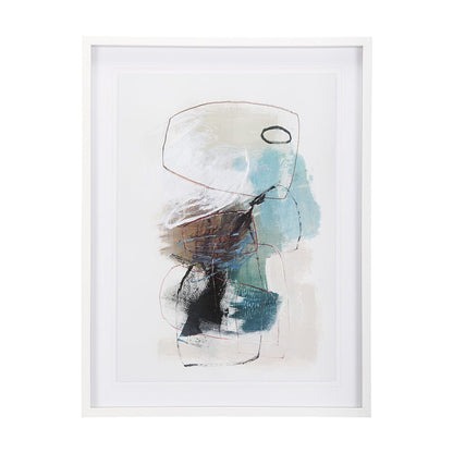 Mercana - In The Middle I by Natasha Barnes a Hand Embellished Textured Framed Art Print Matted under Glass - 12694 view 1