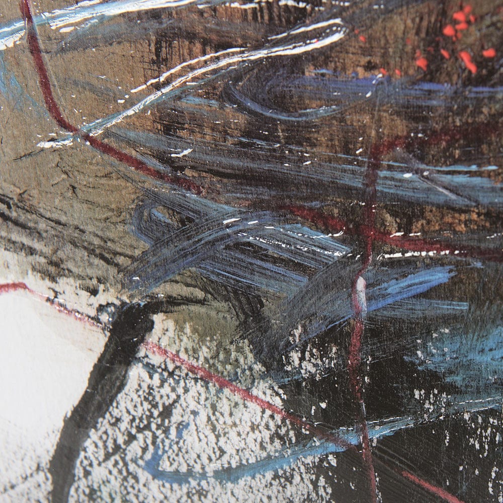 Mercana - In The Middle I by Natasha Barnes a Hand Embellished Textured Framed Art Print Matted under Glass - 12694 view 8