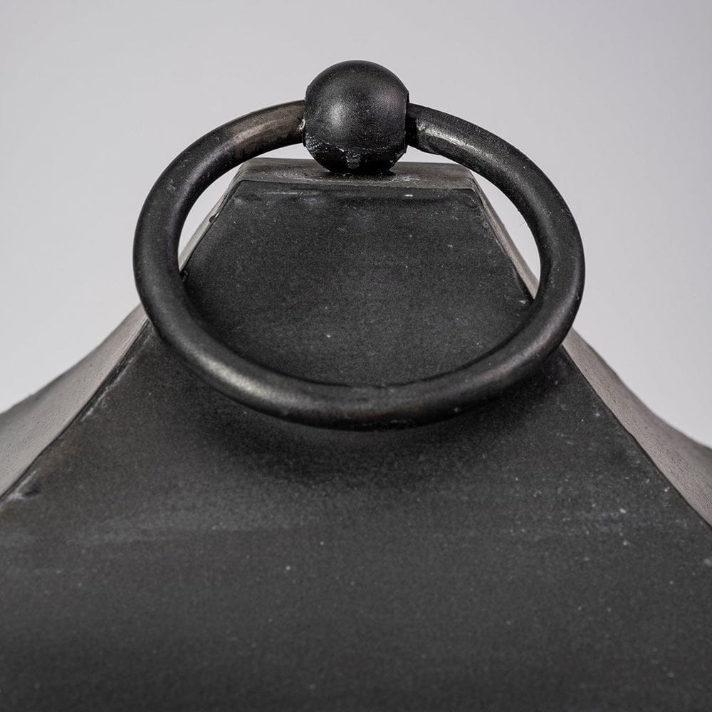 Mercana - Ina Tall Charcoal Metal Candle Holder Lantern - 68990 view 5