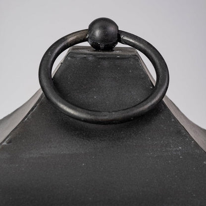 Mercana - Ina Tall Charcoal Metal Candle Holder Lantern - 68990 view 5