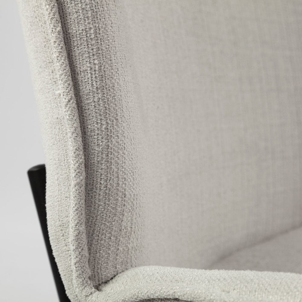 Mercana - Inala White Fabric Seat Black Metal Frame Dining Chair (Set of 2) - 69284 view 8