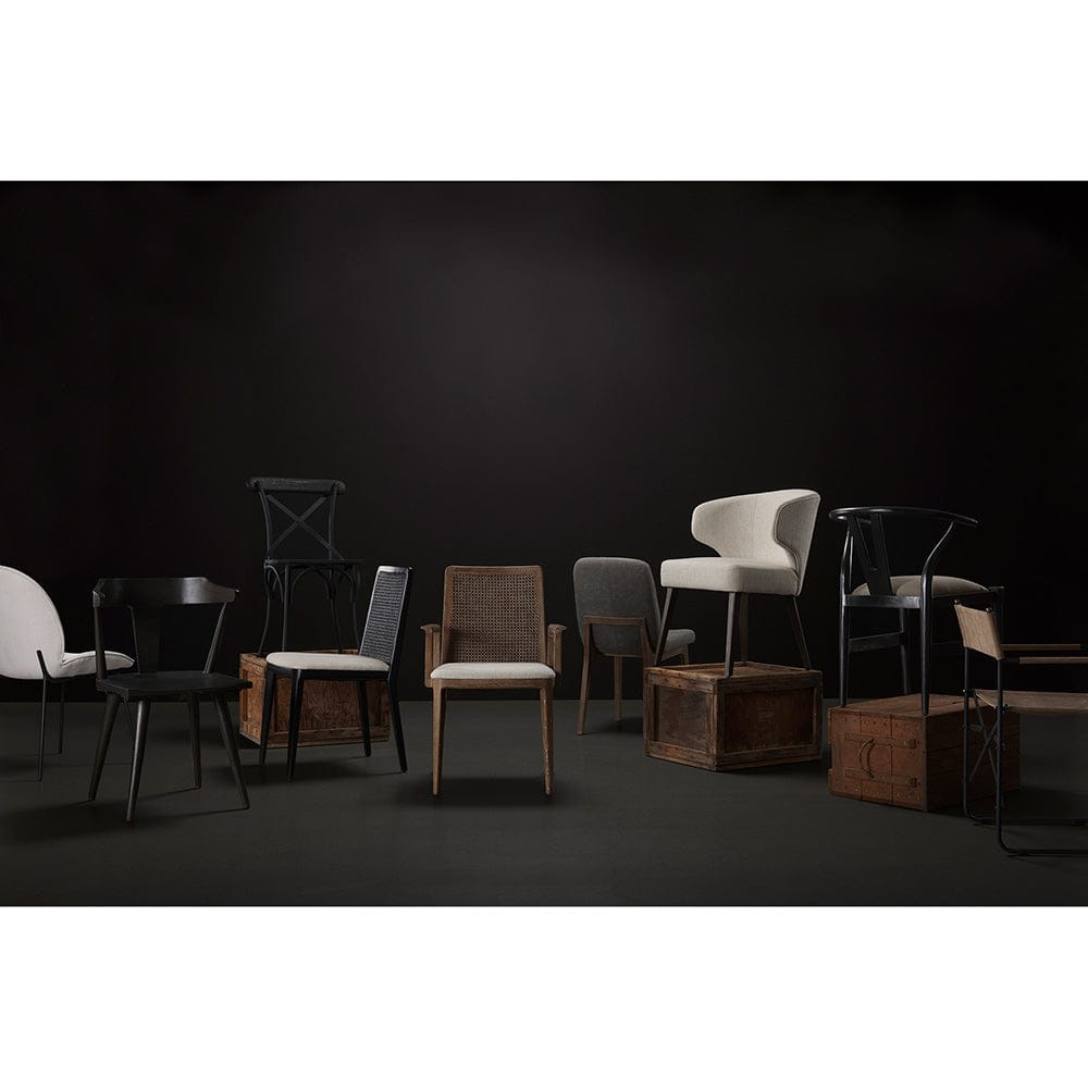 Mercana - Inala White Fabric Seat Black Metal Frame Dining Chair (Set of 2) - 69284 view 12