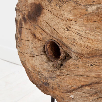 Mercana - Incana 20L x 4W Natural Brown Reclaimed Wood Wheel Object - 57541 view 3