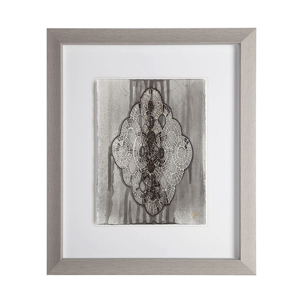 Mercana - India Pattern I by Studio M a handmade Original Framed Artwork under Glass - 11638 view 1