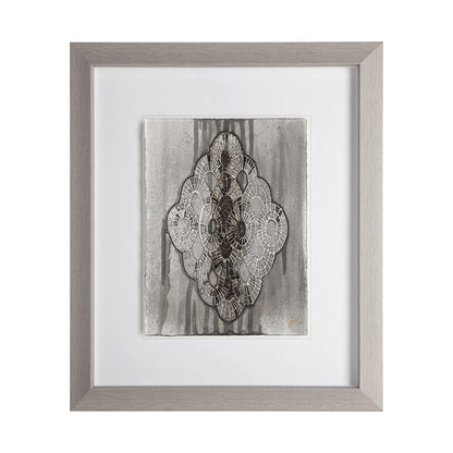 Mercana - India Pattern I by Studio M a handmade Original Framed Artwork under Glass - 11638 view 1