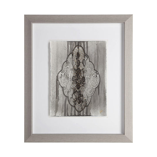 Mercana - India Pattern I by Studio M a handmade Original Framed Artwork under Glass - 11638 view 1