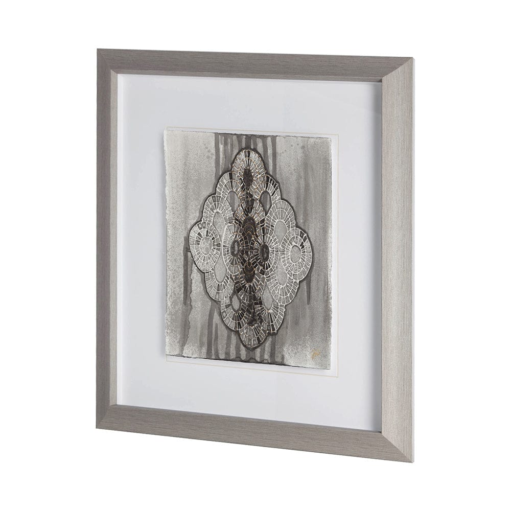 Mercana - India Pattern I by Studio M a handmade Original Framed Artwork under Glass - 11638 view 2