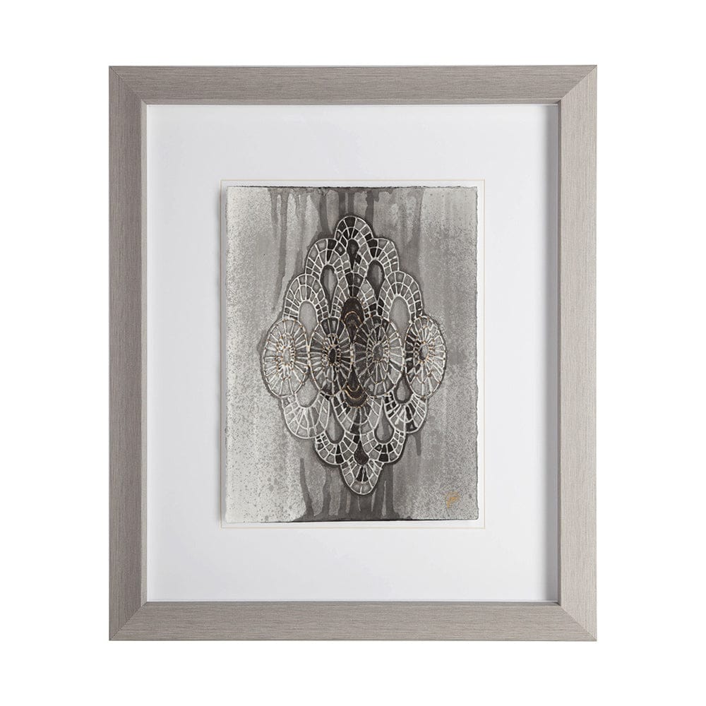 Mercana - India Pattern II by Studio M a handmade Original Framed Artwork under Glass - 11639 view 1