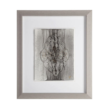Mercana - India Pattern II by Studio M a handmade Original Framed Artwork under Glass - 11639 view 1
