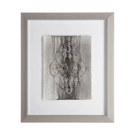Mercana - India Pattern II by Studio M a handmade Original Framed Artwork under Glass - 11639 view 1