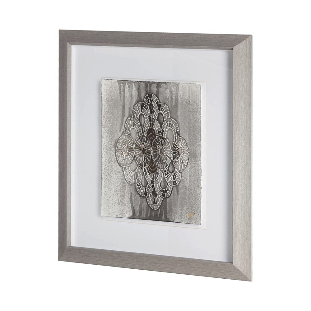 Mercana - India Pattern II by Studio M a handmade Original Framed Artwork under Glass - 11639 view 2