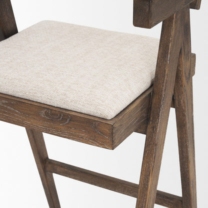 Mercana - Indie Medium Brown Wood w/ Cane Bar Stool - 70586_CLOSEOUT view 8