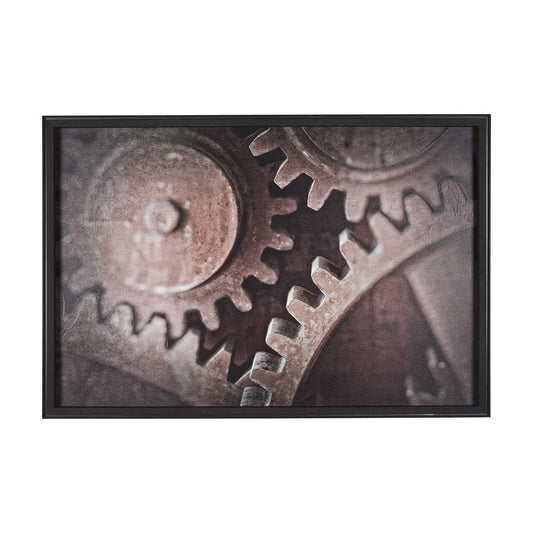 Mercana - Industrial Collect - Cog by Michael Banks a Hand Embellished Textured Framed Art Print - 15313 view 1