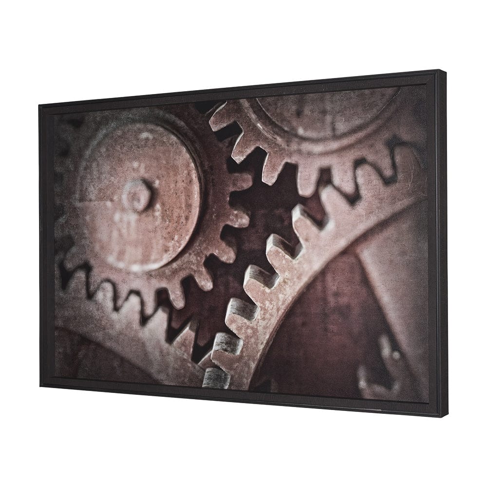 Mercana - Industrial Collect - Cog by Michael Banks a Hand Embellished Textured Framed Art Print - 15313 view 2