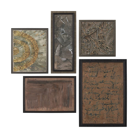 Mercana - Ing by Mercana Studio a Hand Embellished Framed Art Print (Set of 5) - 15691 view 1